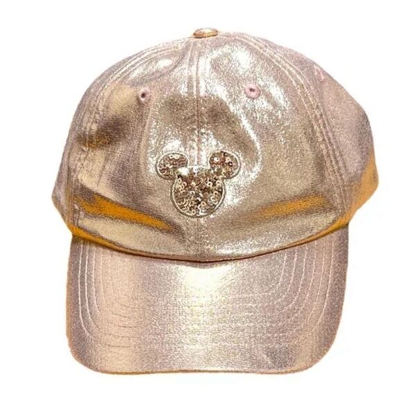 Disney Parks Metallic Rose Gold Mickey Mouse
Adult Hat New No Tags - Picture 1 of 6